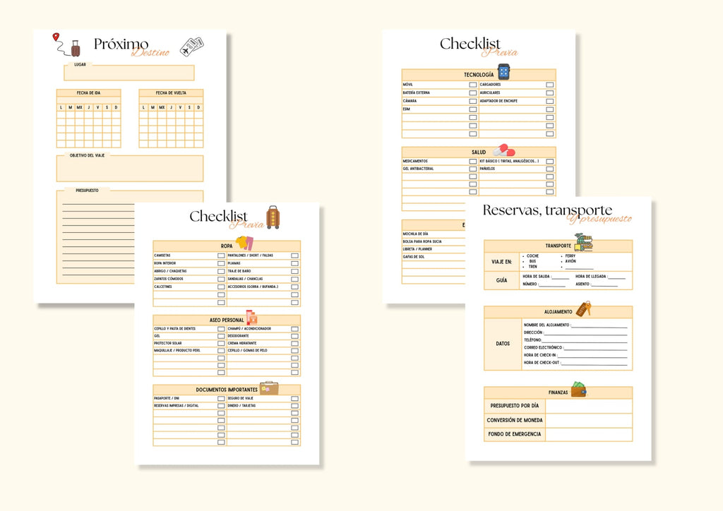 Planner de viaje🧳