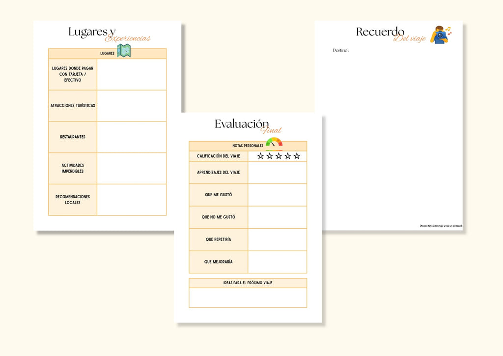 Planner de viaje🧳