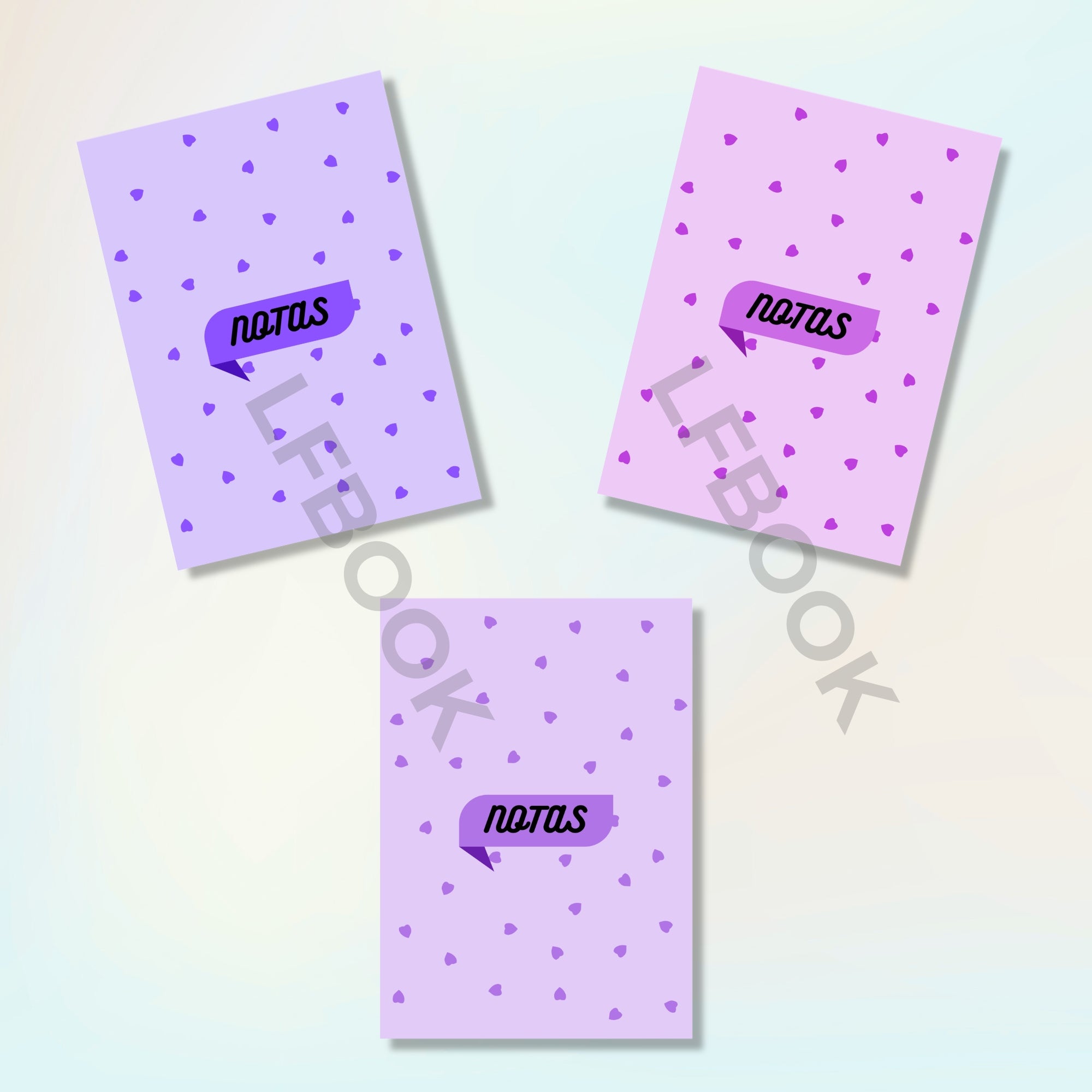 Pack de 3 Libretas Rayadas – Tamaño B7