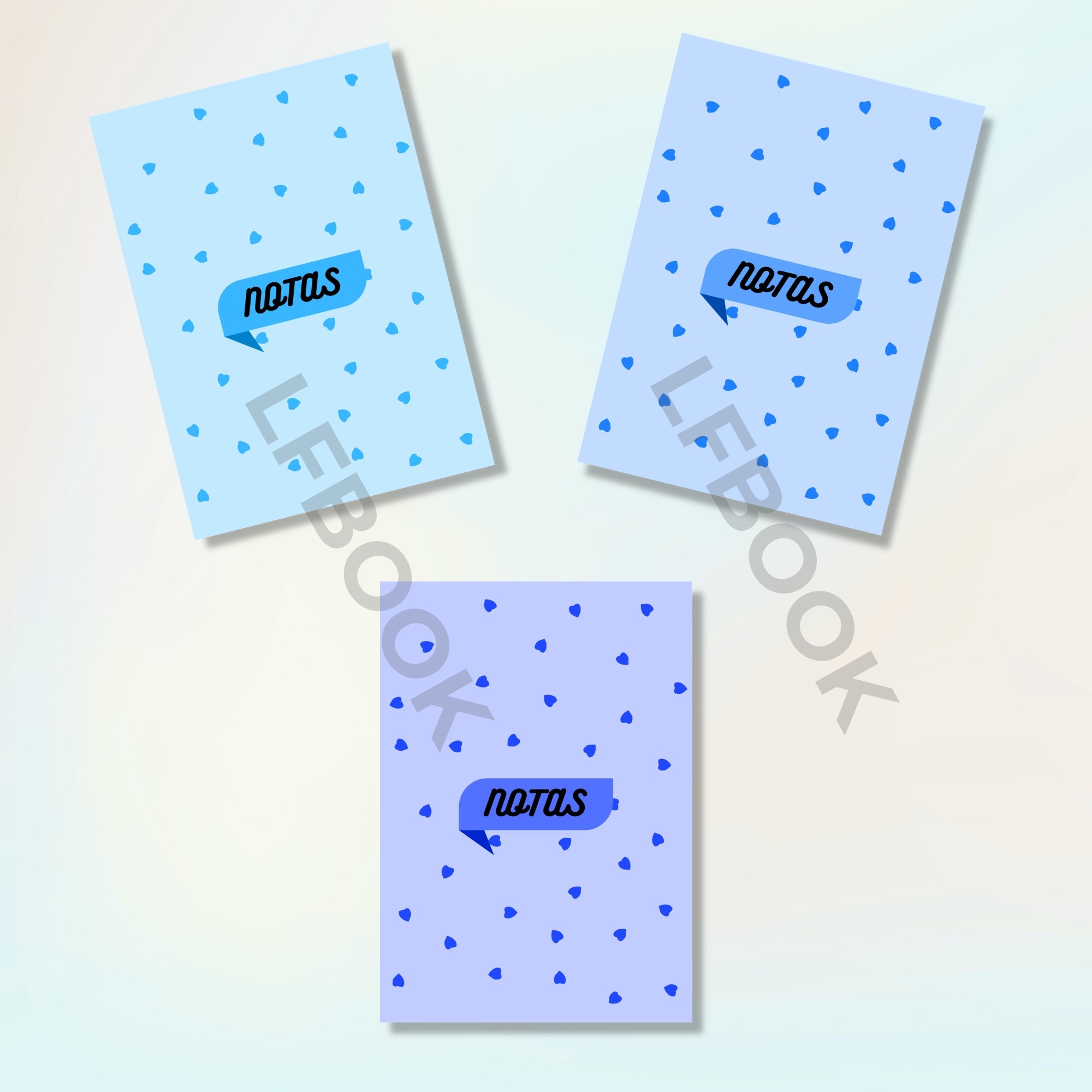 Pack de 3 Libretas Rayadas – Tamaño B7