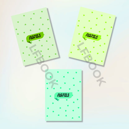 Pack de 3 Libretas Rayadas – Tamaño B7