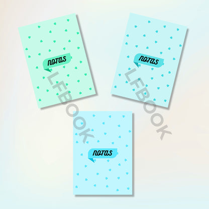 Pack de 3 Libretas Rayadas – Tamaño B7